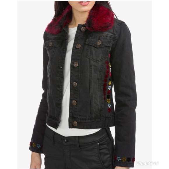 Desigual Jackets & Blazers - Desigual Gabrielle Denim Embroidered Jacket